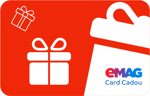 Poti alege unul sau mai multe Carduri Cadou  Valentine’s Day  cu o valoare intre 10 si 3.000 lei. Livrarea se face rapid, pe email, iar destinatarul poate cumpara orice de pe eMAG, mai puțin Asigurari si Cartele Prepaid. Cardul Cadou poate fi aplicat, sub forma de reducere, pe o singură comandă de la eMAG, valoarea sa fiind scăzuta din totalul comenzii. O data cumparat, Cardul Cadou e valabil 6 luni. In plus, nu exista nicio taxa de emitere sau rascumparare - cat platesti atat primeste destinatarul. Vezi AICI detalli  !!!