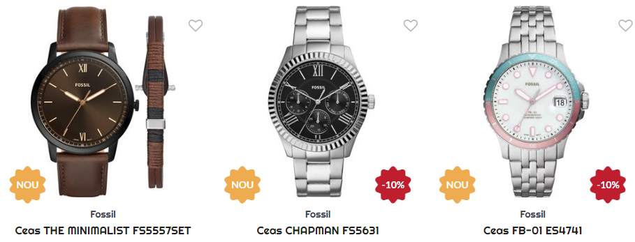 Cele mai bune si ieftine Ceasuri barbatesti Fossil